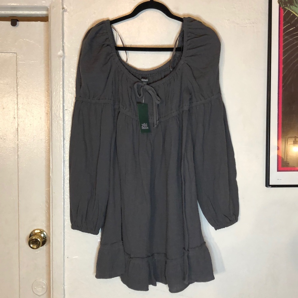 Wild Fable Long Sleeve Milkmaid Dress - Picture 3 of 9
